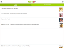 Tablet Screenshot of blogs.food24.com